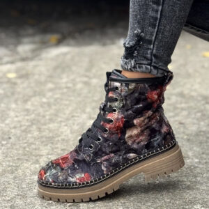 Ocieplane traperki FLORAL TREK BLACK