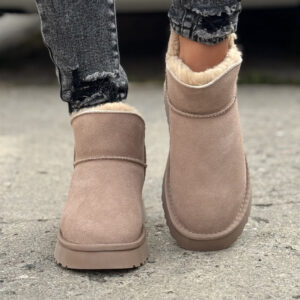 Śniegowce ARCITIC BEIGE skóra naturalna