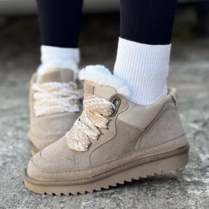 Śniegowce SNUG BEIGE skóra naturalna