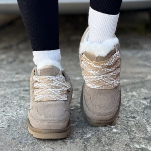 Śniegowce SNUG BEIGE skóra naturalna