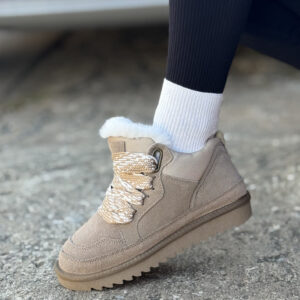 Śniegowce SNUG BEIGE skóra naturalna