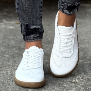 Trampki BAREFOOT KAZADII URBAN ALL WHITE SKÓRA NATURALNA