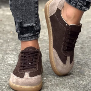Trampki BAREFOOT KAZADII URBAN CHOCO SKÓRA NATURALNA