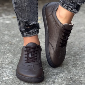 Trampki BAREFOOT KAZADII URBAN CHOCO GRAIN SKÓRA NATURALNA