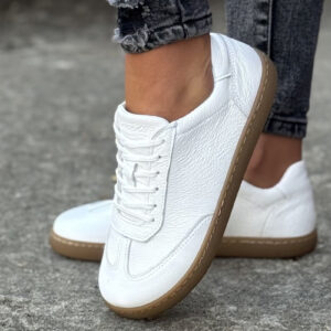 Trampki BAREFOOT KAZADII URBAN ALL WHITE SKÓRA NATURALNA