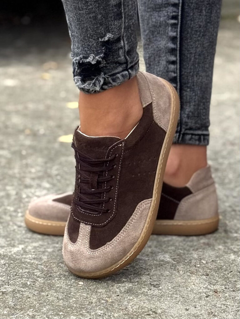 Trampki BAREFOOT KAZADII URBAN CHOCO SKÓRA NATURALNA - obrazek 5