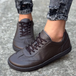 Trampki BAREFOOT KAZADII URBAN CHOCO GRAIN SKÓRA NATURALNA