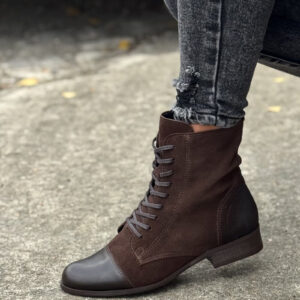 Workery TORMENTONE CHOCO CLASSIC zamsz lico włoska skóra naturalna