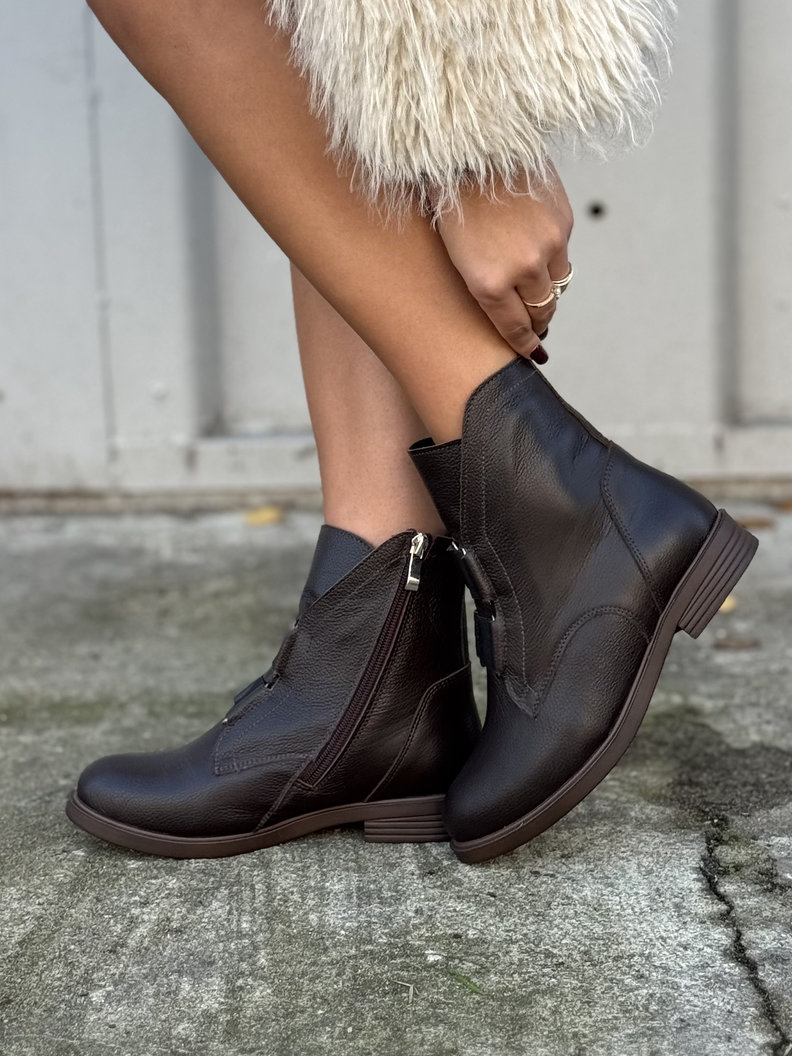 Botki workery KAZADII CHOCO VENEZIA skóra naturalna - obrazek 6