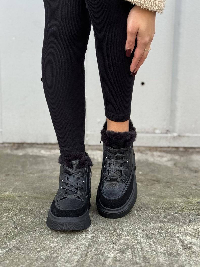 Lekkie botki NORD BLACK skóra naturalna - obrazek 7