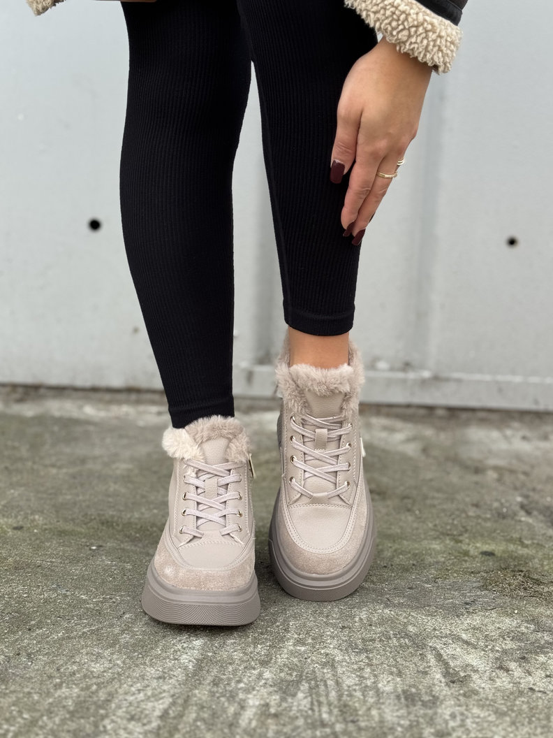 Lekkie botki NORD TAUPE skóra naturalna - obrazek 3