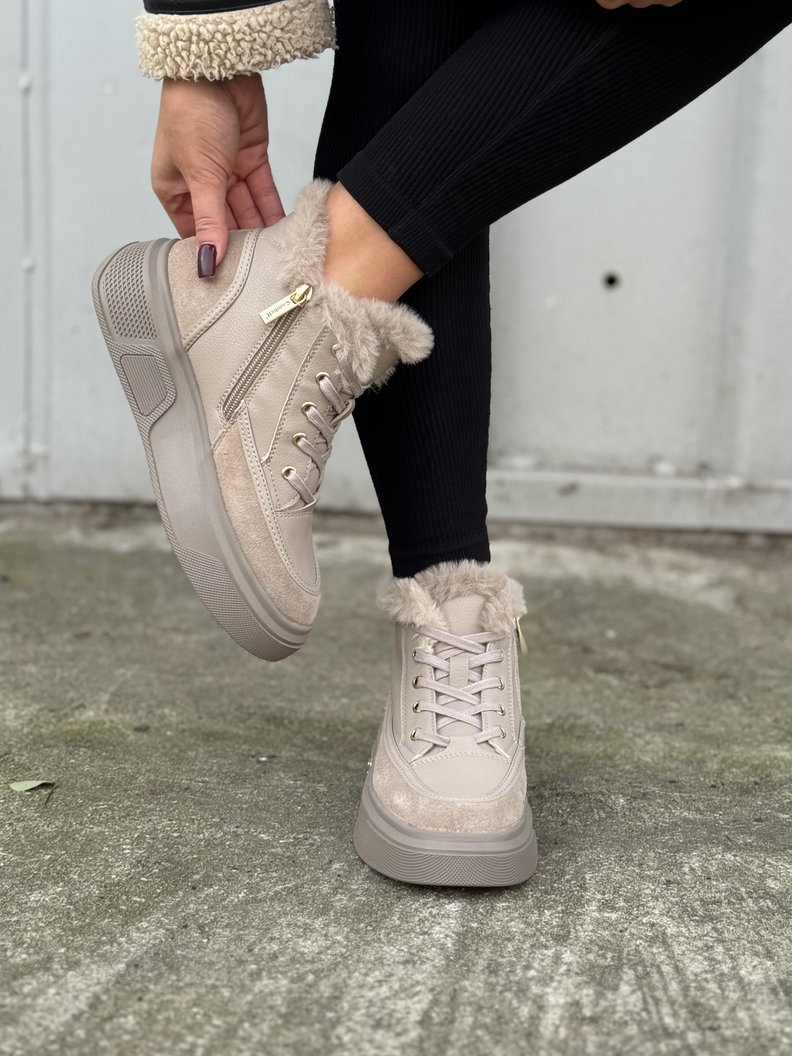 Lekkie botki NORD TAUPE skóra naturalna - obrazek 5