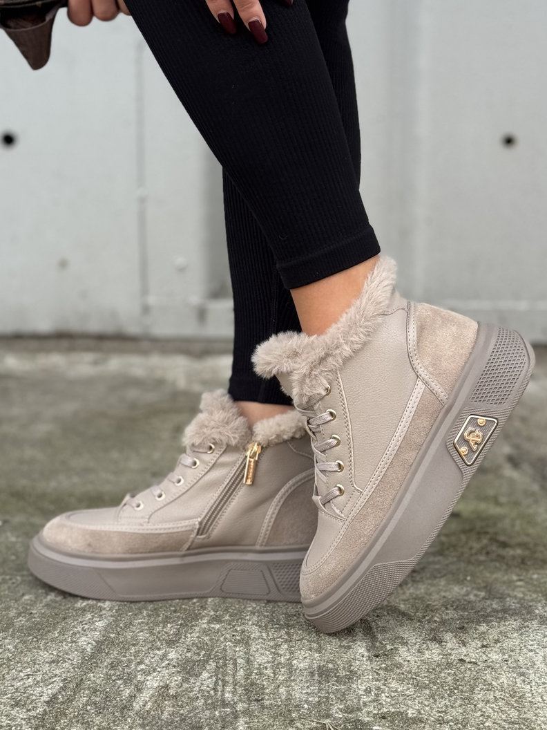 Lekkie botki NORD TAUPE skóra naturalna - obrazek 7