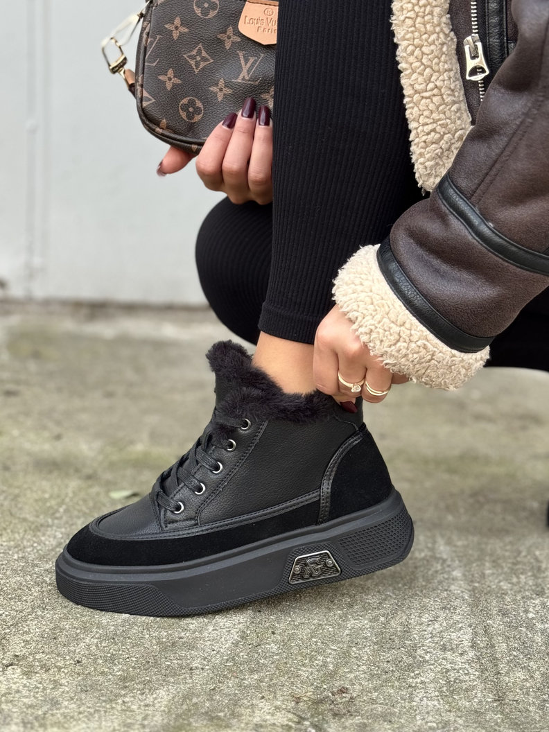 Lekkie botki NORD BLACK skóra naturalna - obrazek 3