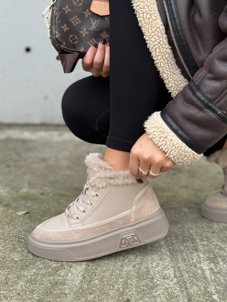 Lekkie botki NORD TAUPE skóra naturalna - obrazek 4