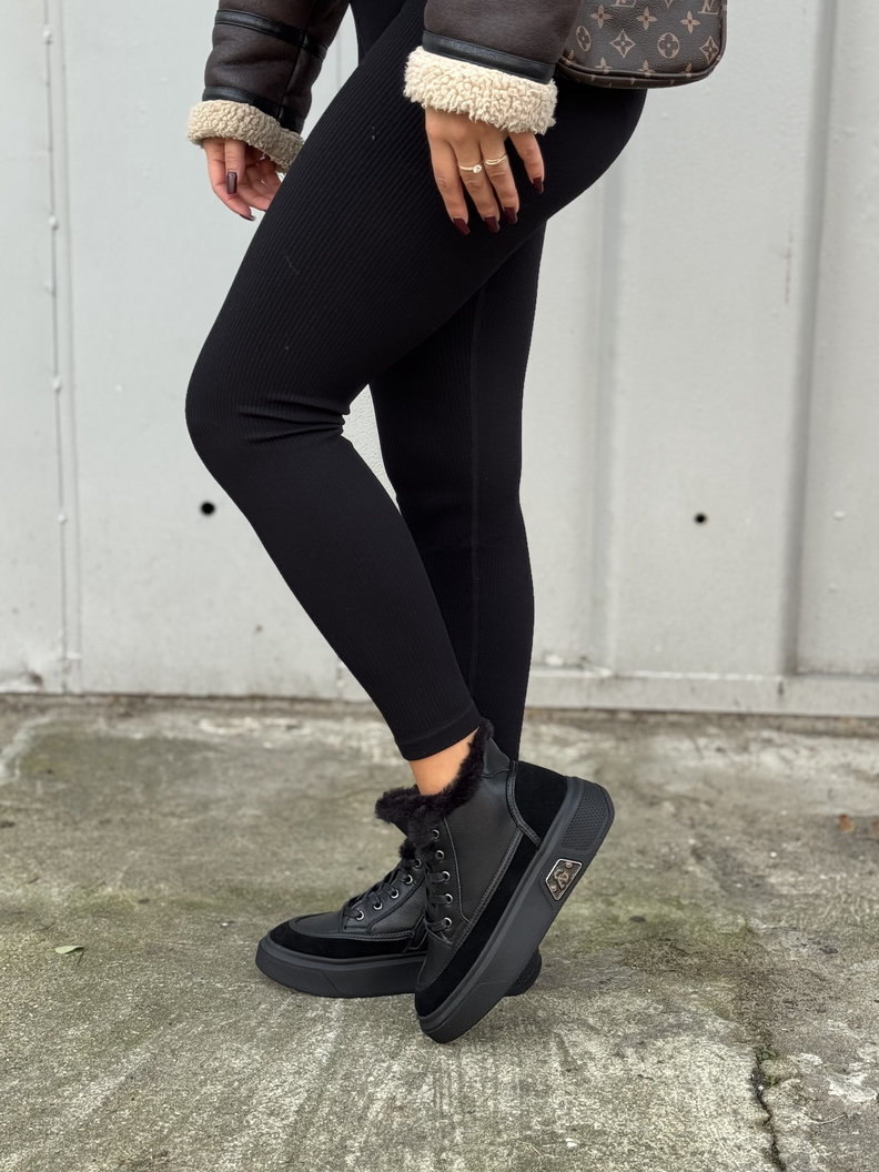 Lekkie botki NORD BLACK skóra naturalna - obrazek 8