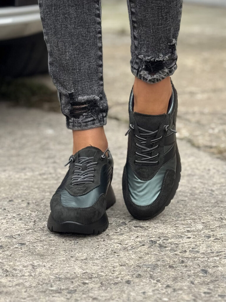 Lekkie sneakersy VENEZZA GREEN - obrazek 3