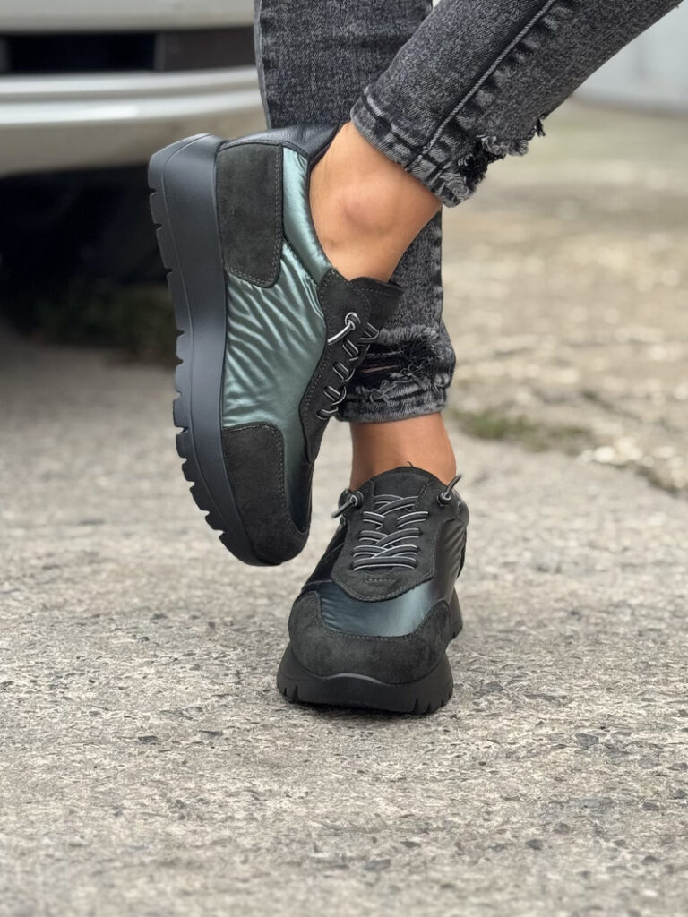 Lekkie sneakersy VENEZZA GREEN - obrazek 7
