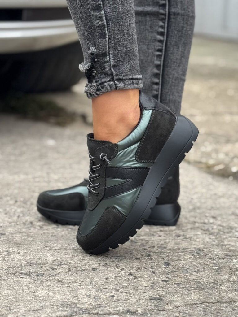 Lekkie sneakersy VENEZZA GREEN - obrazek 5