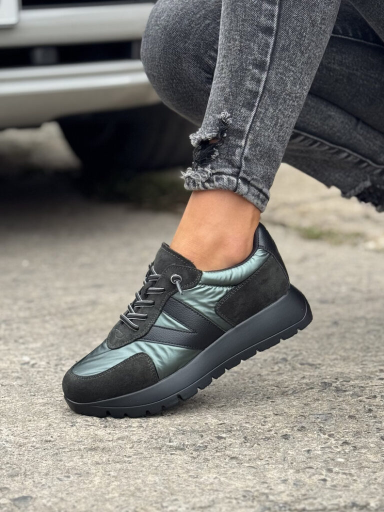 Lekkie sneakersy VENEZZA GREEN - obrazek 6