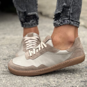 Lekkie trampki KAZADII BAREFOOT SOUL BEIGE skóra naturalna