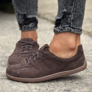 Lekkie trampki KAZADII CHOCO BAREFOOT SOFT skóra naturalna
