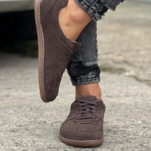 Lekkie trampki KAZADII CHOCO BAREFOOT SOFT skóra naturalna