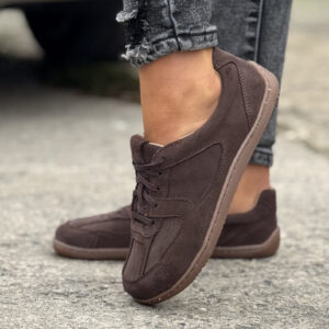 Lekkie trampki KAZADII CHOCO BAREFOOT SOFT skóra naturalna