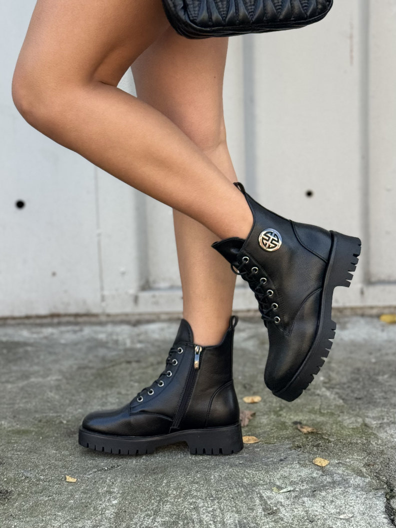 Ocieplane botki ARNESA BLACK - obrazek 5