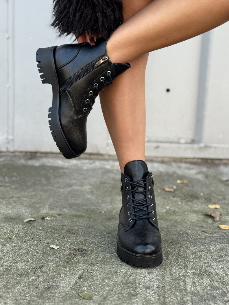 Ocieplane botki ARNESA BLACK - obrazek 7