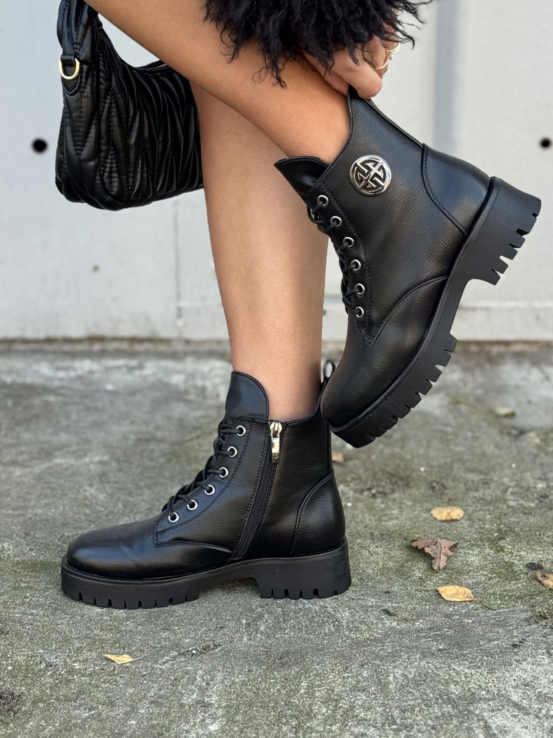 Ocieplane botki ARNESA BLACK - obrazek 3