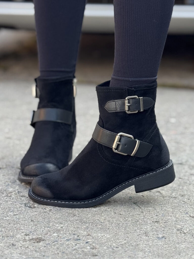 Ocieplane botki ESTELIA BLACK - obrazek 3