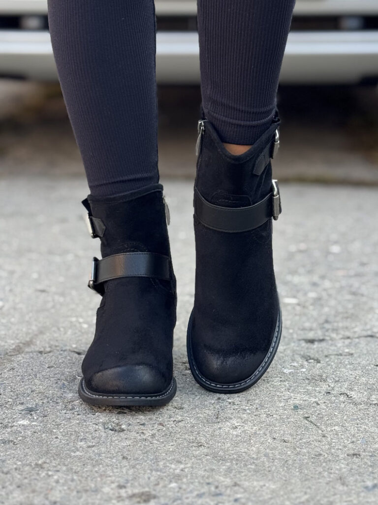 Ocieplane botki ESTELIA BLACK - obrazek 4