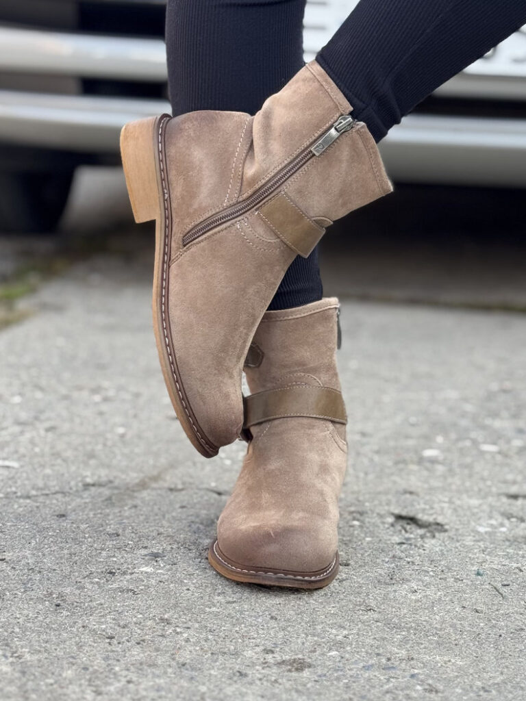 Ocieplane botki ESTELIA BEIGE - obrazek 6