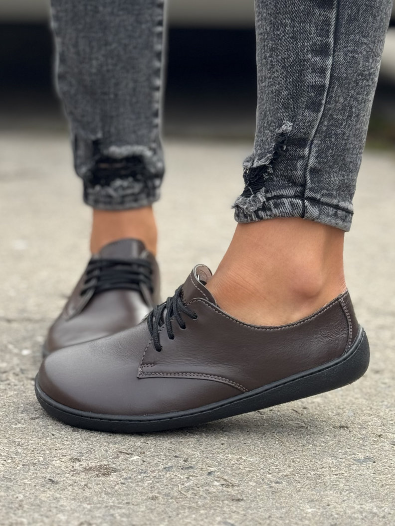 SPORTOWE BUTY KAZADII BAREFOOT LITE CHOCO skóra naturalna