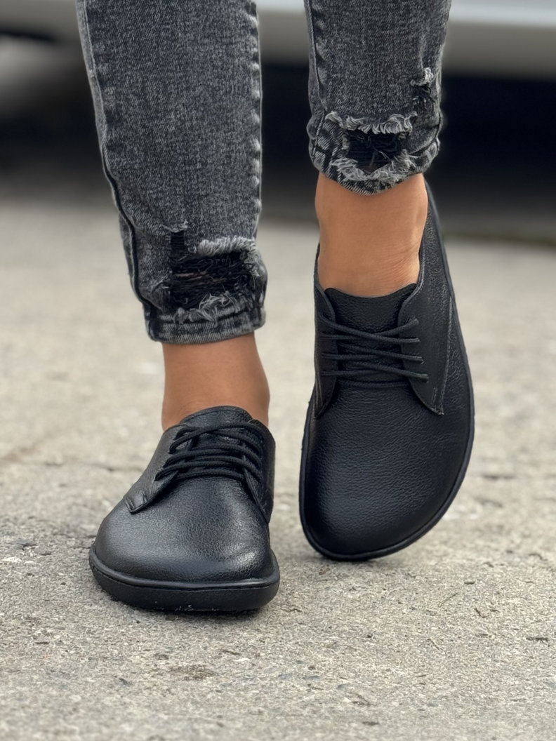 SPORTOWE BUTY KAZADII BAREFOOT LITE BLACK skóra naturalna - obrazek 3