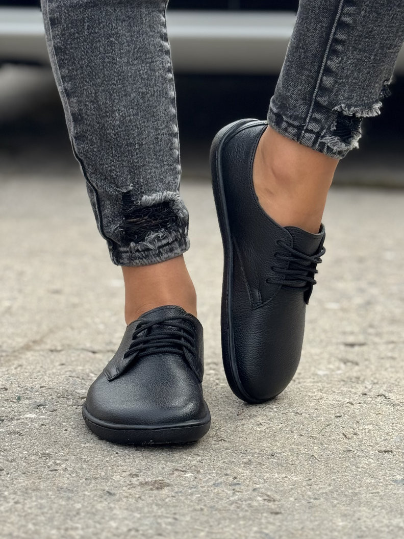 SPORTOWE BUTY KAZADII BAREFOOT LITE BLACK skóra naturalna - obrazek 4