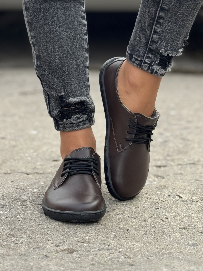 SPORTOWE BUTY KAZADII BAREFOOT LITE CHOCO skóra naturalna - obrazek 4