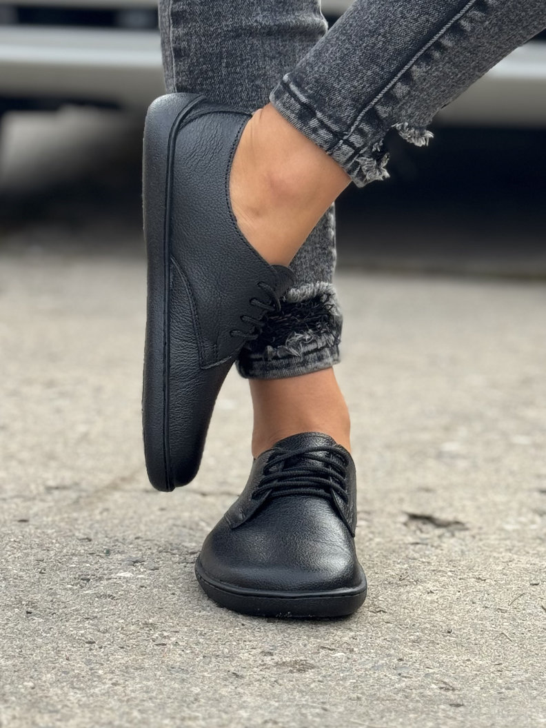 SPORTOWE BUTY KAZADII BAREFOOT LITE BLACK skóra naturalna - obrazek 6