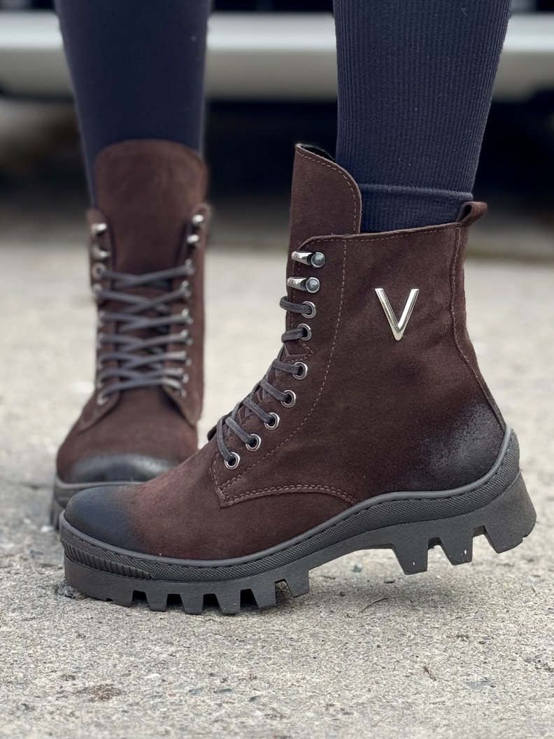 Workery traperki KAZADII LARK CHOCO skóra naturalna