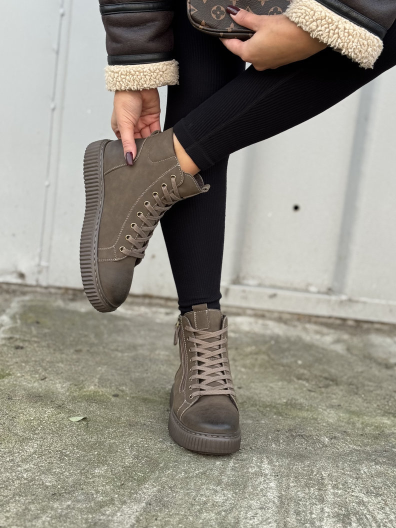 Lekkie botki NAIROBI BROWN skóra naturalna - obrazek 7