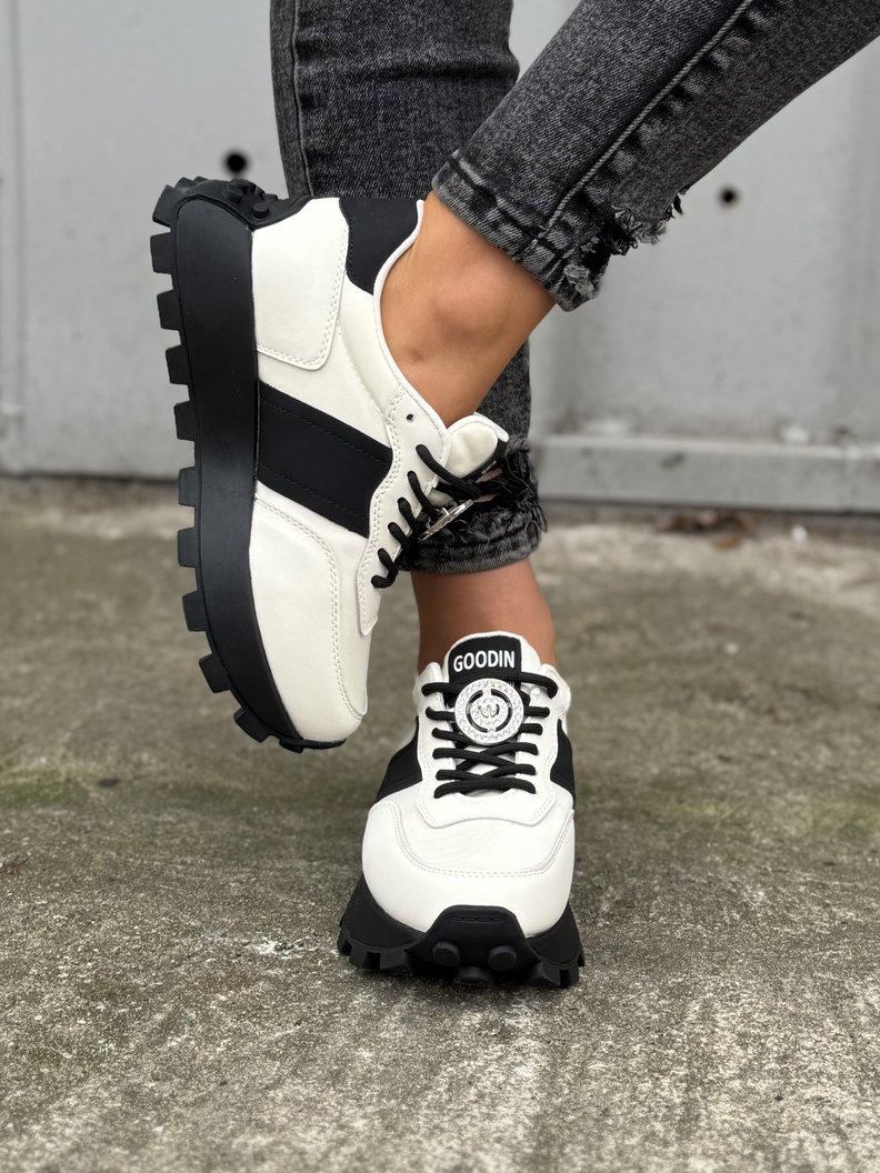 Lekkie jak piórko sneakersy GRAVITY BEIGE na wyższej podeszwie skóra naturalna - obrazek 7