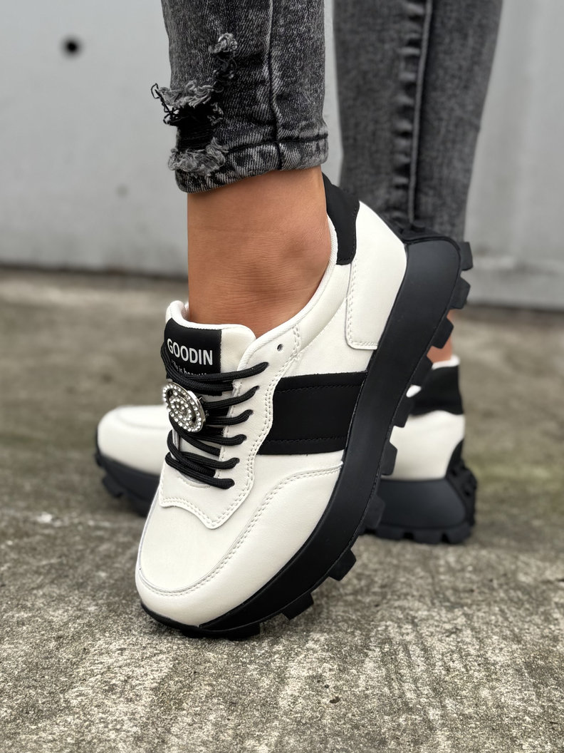 Lekkie jak piórko sneakersy GRAVITY BEIGE na wyższej podeszwie skóra naturalna - obrazek 5