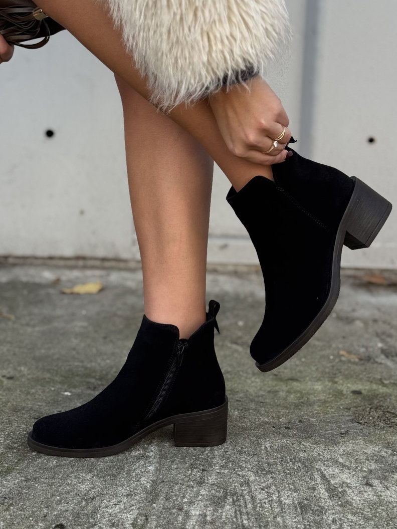 Zgrabne botki KAZADII LUIZA BLACK skóra naturalna - obrazek 3