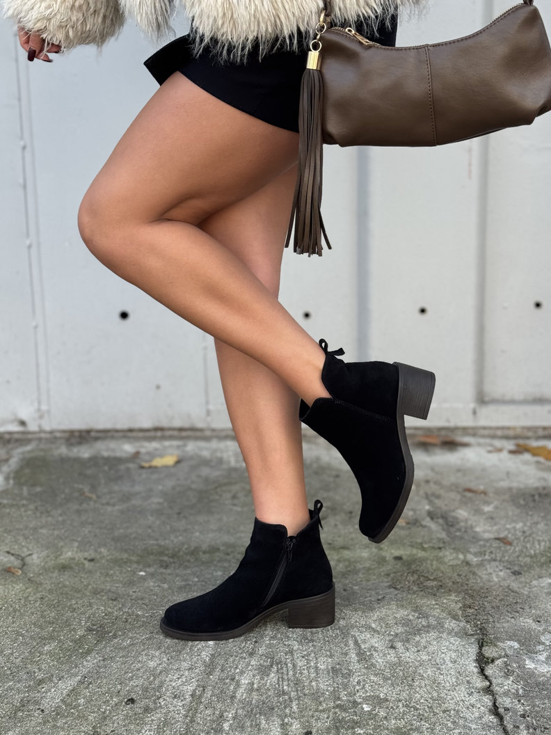 Zgrabne botki KAZADII LUIZA BLACK skóra naturalna - obrazek 9