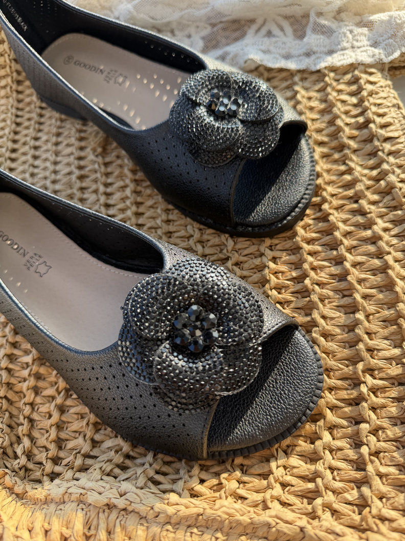 Czarne wygodne baleriny ROSALIA - obrazek 3