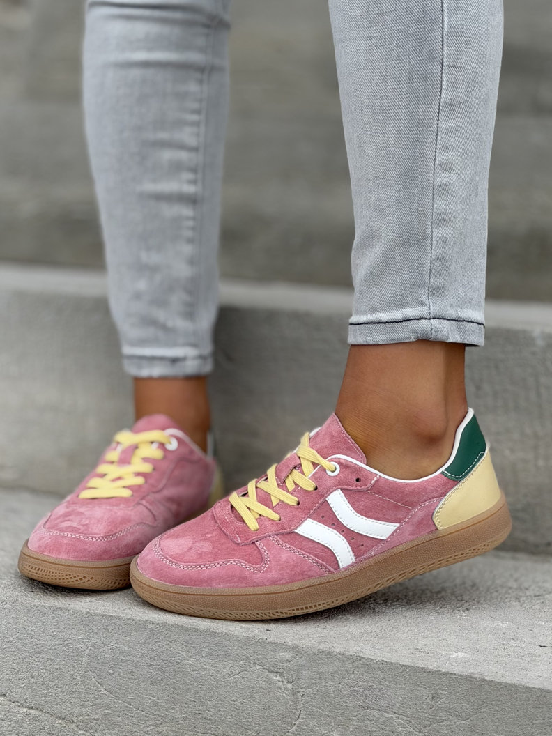 Lekkie trampki SUNSET PINK skóra naturalna - obrazek 9