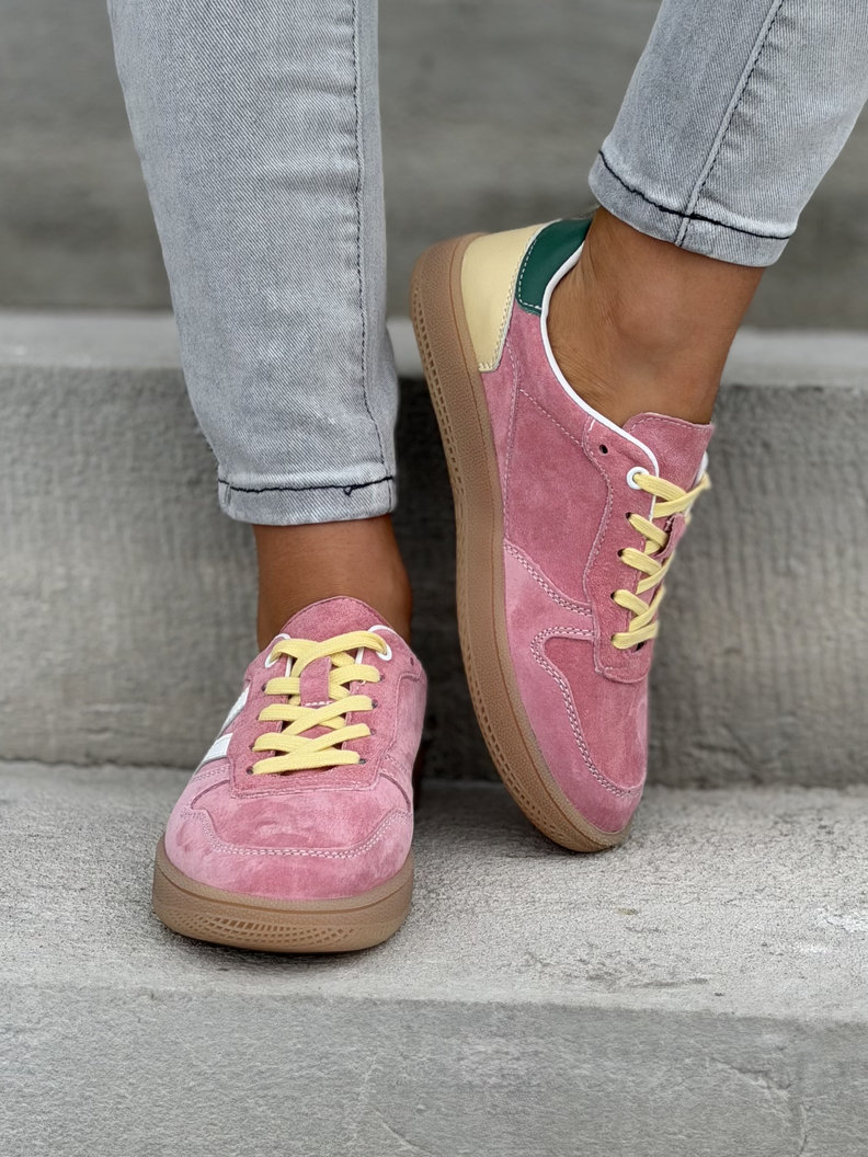 Lekkie trampki SUNSET PINK skóra naturalna - obrazek 5