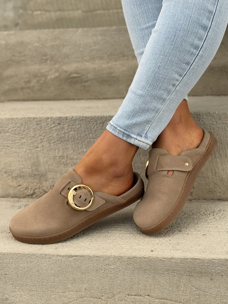 KLAPKI KAZADII BAREFOOT TIFI BEIGE skóra naturalna - obrazek 4