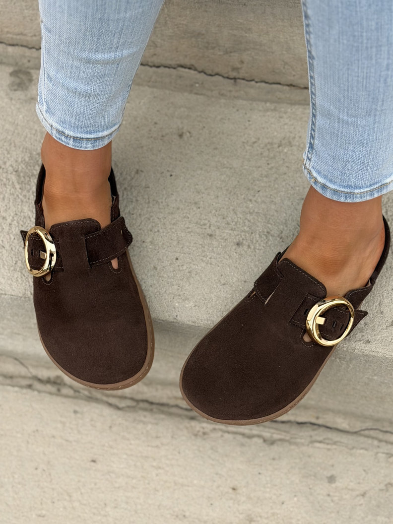 KLAPKI KAZADII BAREFOOT TIFI CHOCO skóra naturalna - obrazek 7
